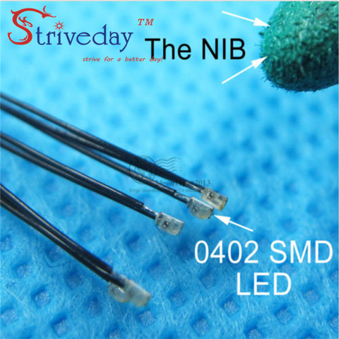 Microlitz-tira de luces LED con cable, resistor de 20cm, 8-15V, modelo DIY, 9 colores a elegir, 50/100 SMD, 10/20/0402 Uds. ► Foto 1/6