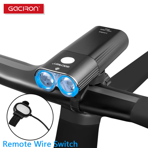 GACIRON-faro delantero para bicicleta de montaña, 1800 lúmenes, 6700mAh, resistente al agua, recargable, accesorios profesionales ► Foto 1/1