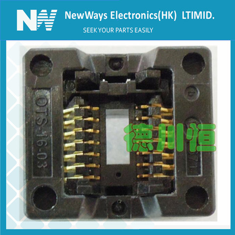 Ic Socket Sop14 a Dip14 Ots-16-03 Ots-14-1.27Mm bloque prueba Ic programador adaptador ► Foto 1/1