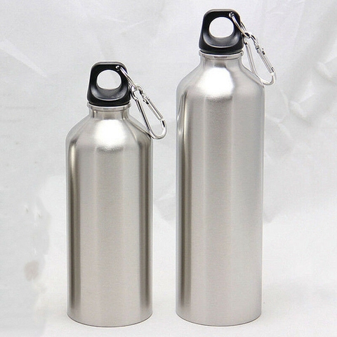 Botellas de agua deportivas de acero inoxidable de 500ML 750ML + tapa a prueba de fugas botella de agua de la cantina del gimnasio con tapa de 25oz ► Foto 1/4