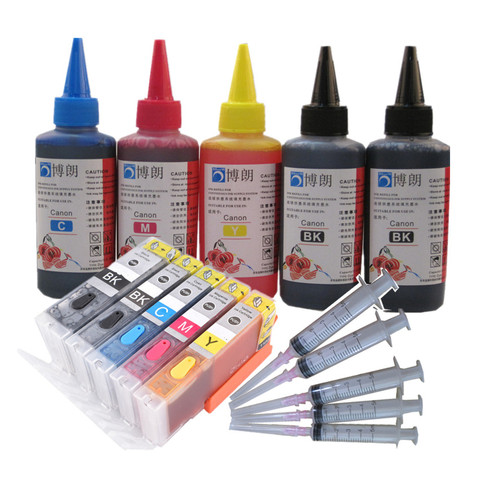 PGI-450 recarga de tinta kit para Canon PIXMA IP7240 MG5440 MG5540 MG6440 MG6640 MG5640 MX924 MX724 IX6840 impresora pgi450 cartucho de tinta ► Foto 1/5