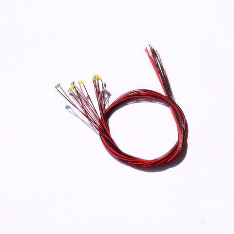 Microlitz presoldado con cables, SMD, Led, blanco cálido, 10 Uds., 0805/marca LaisDcc, 860026 ► Foto 1/1