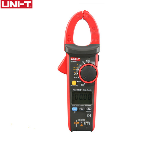 UNI-T UT216C-multímetros de rango automático, 600A, Medidores de pinza digitales, CA, CC, diodo NCV, V.F.C, LCD, probador de temperatura de linterna ► Foto 1/6