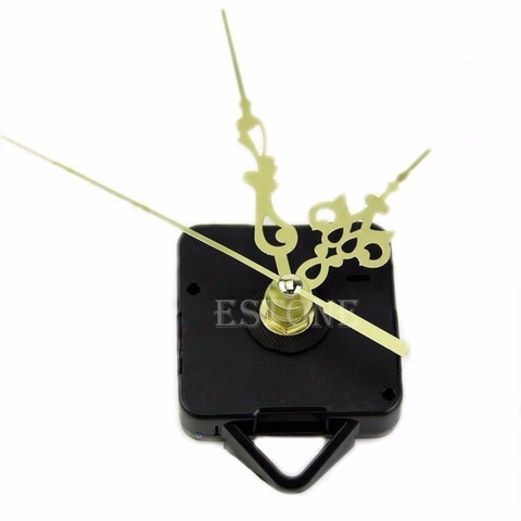 Simple DIY oro manos Reloj de pared de cuarzo mecanismo de movimiento Kit de piezas de repuesto ► Foto 1/4