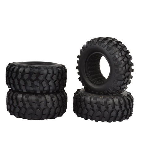 Neumáticos de goma para Axial SCX10 D90 Tamiya CC01 1:10 RC Rock Crawler, ruedas de rocas de 96mm y 1,9 pulgadas, 4 Uds. ► Foto 1/5