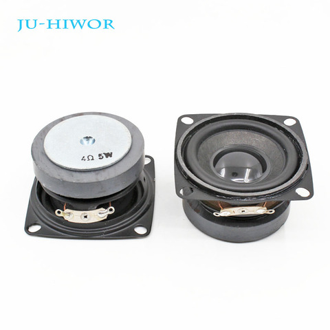 2 uds 4 Ohm 3W altavoz 53MM cuadrado negro altavoz externa 45MM magnético PU borde negro Tapa altura 30MM ► Foto 1/5