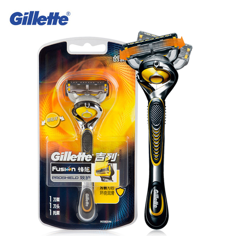 Gillette fusión Proshield maquinilla de afeitar cuchillas para hombres marcas de seguridad Razors barba afeitado ► Foto 1/6