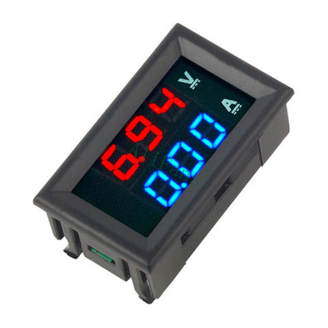 Mini voltímetro Digital amperímetro DC 100 V 10A Panel Amp voltios medidor de corriente probador 0,28 