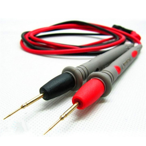 Sonda multímetro Digital de silicona suave, cable de aguja de punta Universal, con clip de cocodrilo para multímetro LED, 1 par ► Foto 1/6