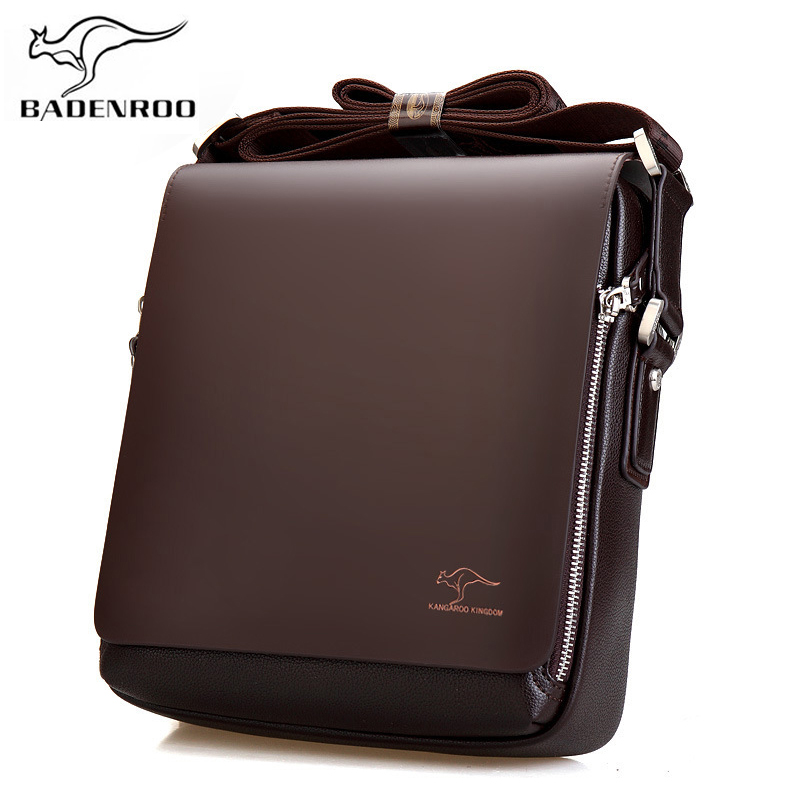 Bolsos de cuero de marca Badenroo para hombre, bolsos de hombro de