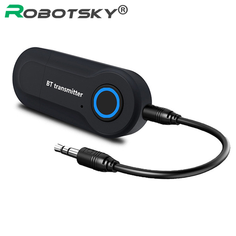 Transmisor Bluetooth 3,5mm Jack Audio adaptador inalámbrico Bluetooth estéreo Audio transmisor adaptador para auriculares de TV altavoces ► Foto 1/6