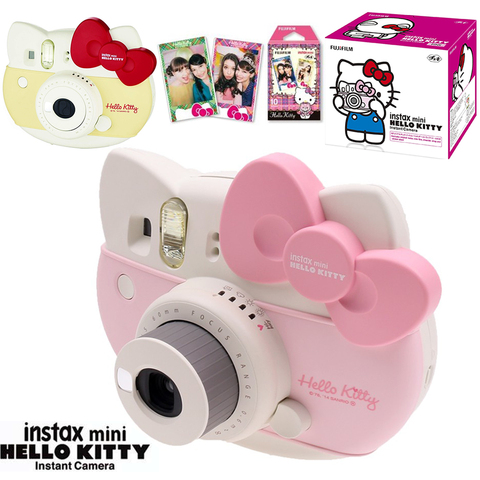 Fujifilm Instax Mini 8, película fotográfica instantánea de Hello Kitty, edición limitada, cámara + 10 láminas de películas de Kitty + pegatinas + juego de correa ► Foto 1/6