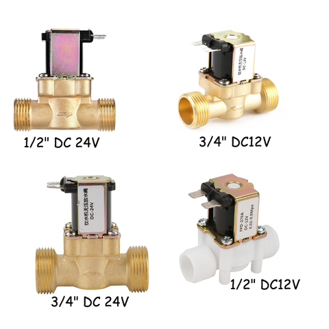 DC12V/24V G1/2 G3/4 Válvula reguladora de presión de agua de solenoide de entrada eléctrica normalmente cerrada para herramienta de dispensación de Control de agua ► Foto 1/6