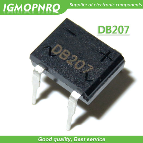 10 Uds DB207 DIP-4 Rectificadores de puente 1000V 2A nuevo original ► Foto 1/1