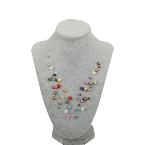 Collar de perlas multicapa para mujer, Gargantilla nupcial, joyería de boda, agua dulce Natural Real, collar de novia ► Foto 1/4