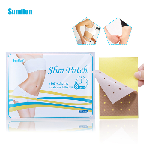 Sumifun-Parche adelgazante para pérdida de peso, adhesivo moldeador corporal para el cuidado de la salud, yeso médico D1485, 50 Uds./5 bolsas ► Foto 1/6