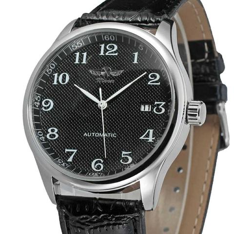 WINNER-Reloj de pulsera para hombre, elegante y a la moda, sencillo, con esfera digital árabe, mecánico, dos modelos a elegir ► Foto 1/6