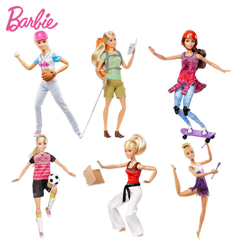 Muñeca Barbie Original hecha para mover 22 articulaciones muñecas Athelete articuladas para niños muñecas Barbie de juguete genuinas para niñas ► Foto 1/6