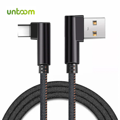 Untoom-Cable USB tipo C de carga rápida, Cable de datos para Samsung S9 2M, Cargador rápido para Huawei, Xiaomi Mi8, Mi6, Mix2s ► Foto 1/6