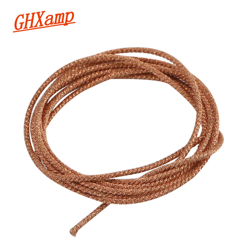 GHXAMP-cable de cobre trenzado para altavoz de escenario, cable de plomo de 1 metro y 8 hebras para reparación de altavoces de 5 