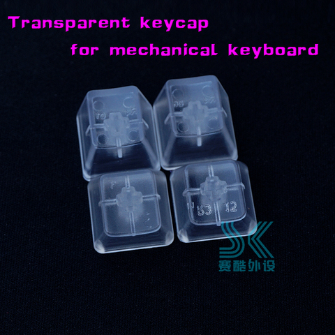 Teclado mecánico transparente keycaps R1 R2 R3 R4 OEM altura keycap sin impresión ABS sensación mate 4 unids/pack ► Foto 1/6