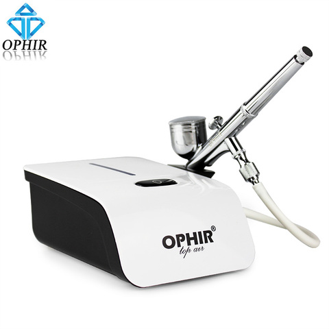 Ophir pro airbrush kit con compresor de aire aerografía para pasteles hobby pintura aerógrafo pistola cake herramientas _ AC117W + AC004A ► Foto 1/1