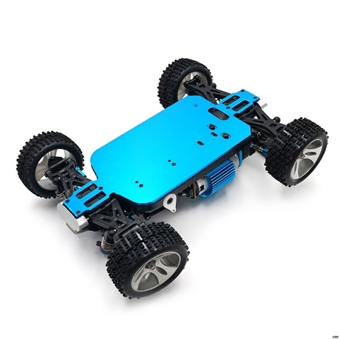 Chasis de coche teledirigido 4WD, piezas de fibra de carbono azul para WLtoys A949 A959-B A969 A979 K929, 1/18 ► Foto 1/6