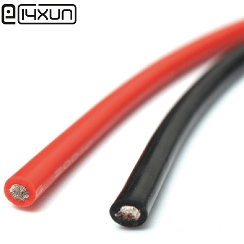 EClyxun 1 metro 13AWG 4mm OD Flexible de silicona de alambre de Cable RC UL de alta temperatura negro/rojo/amarillo/verde/azul/blanco ► Foto 1/3