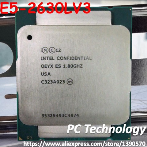 Original Intel Xeon ES QEYX E5 2630LV3 CPU 8-core 1,8 GHZ 20M LGA2011-3 E5-2630L V3 procesador E5 v3 ingeniería muestra E5-2630LV3 ► Foto 1/6