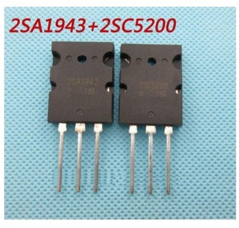1 par o 2 uds Transistor TO-3PL 2SA1943-O/2SC5200-O 2SA1943/2SC5200 A1943/C5200 ► Foto 1/1