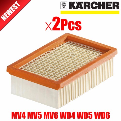 2 unids/lote KARCHER filtro para KARCHER MV4 MV5 MV6 WD4 WD5 WD6 mojado y seco piezas de recambio de aspiradora #2.863-005,0 filtros hepa ► Foto 1/1