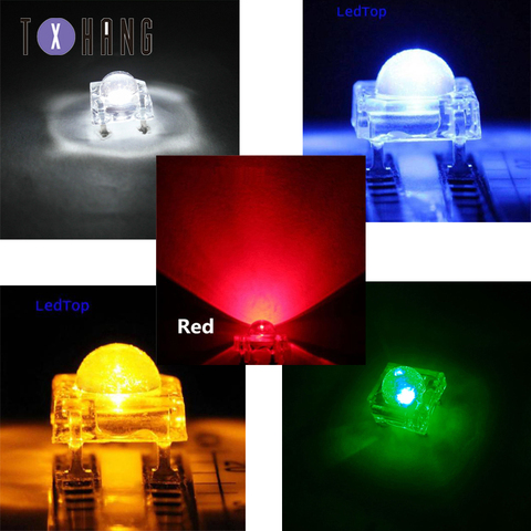 20/50/100 Uds. 5mm piraña blanca/roja/azul/verde/amarillo claro F5 diodos LED Bombilla colorida ► Foto 1/6