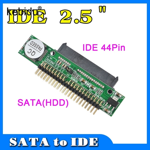 Sata a IDE 2,5 Sata hembra a 2,5 pulgadas IDE macho 40 Pin Puerto 133 GBS soporte ATA 100 HDD convertidor adaptador serie CD DVD ► Foto 1/6