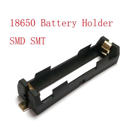 Alta calidad 1X18650 soporte de batería SMD SMT caja de batería con broches de bronce que irradian la batería Shell Heat Holder ► Foto 1/3