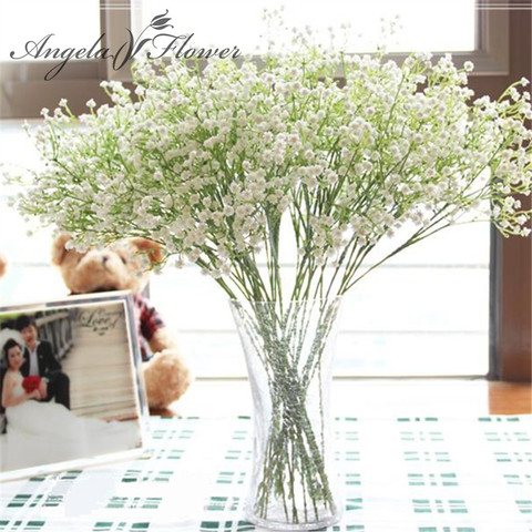 1 piezas 58 cm rústico flor artificial intercesión en mantianxing decoración para el hogar, mesa de boda flor de plástico Gypsophila babysbreath ► Foto 1/6