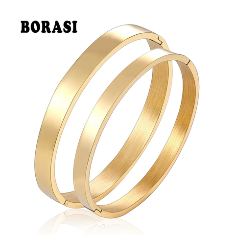 BOBASI-pulsera con abalorios en cinco colores para hombre y mujer, brazalete abierto clásico, joyería de boda para parejas ► Foto 1/6