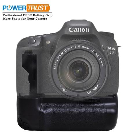 PowerTrust-empuñadura de batería para cámara Canon EOS 7D Digital SLR, BG-E7, funciona con batería de BG-E7 ► Foto 1/6