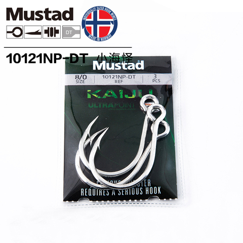 Mustad 10121 Jigbait, ganchos de Pesca negros, peces, carpa, ganchos de Señuelos de Pesca, acero de alto carbono, Ultrapoint, afilado, anzuelos de púas, Pesca ► Foto 1/5