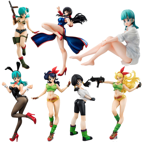 La liberación de la bola del dragón del chica conejito Videl Bulma Chichi Lunchi Android Anime japonés Dragonball figura juguetes en miniatura de PVC ► Foto 1/6