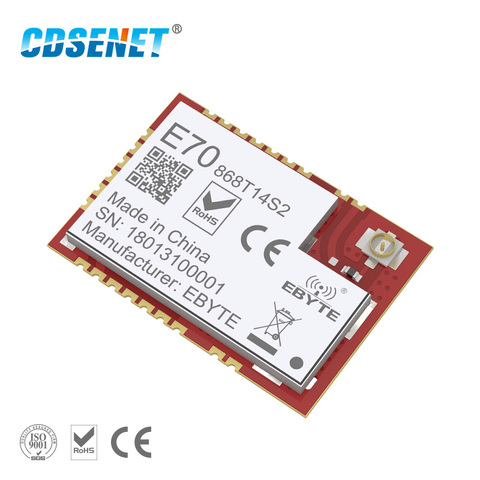 Módulo de radiofrecuencia inalámbrico CC1310, 868 MHz, CDSENET E70-868T14S2 iot, de 25mW transceptor, receptor de TRANSMISOR DE rf, UART, módulo SOC de 868 MHz ► Foto 1/5