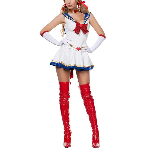 Vashejiang anime Sailor Moon traje Cosplay dibujos animados película Cosplay Girl Mercury Moon Mars vestido para Halloween ► Foto 1/6