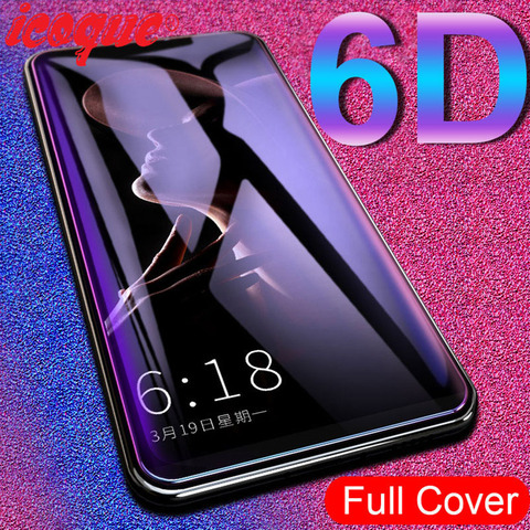 6D de vidrio para VIVO V11 Pro V15 Pro V9 X27 X21 X23 Protector de pantalla de cristal templado para Vivo Nex 2 iQOO S1 Y81 Y83 Y89 de la cubierta completa ► Foto 1/6