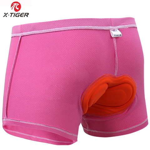 X-tiger-ropa interior de ciclismo para mujer, pantalones cortos acolchados de Gel Pro 3D a prueba de golpes, color rosa, 2022 ► Foto 1/6