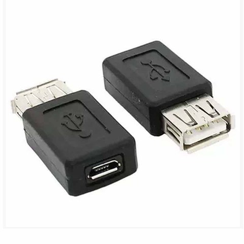 Adaptador USB 2,0 hembra tipo A Micro adaptador hembra USB, convertidor de datos de carga, nuevo ► Foto 1/2