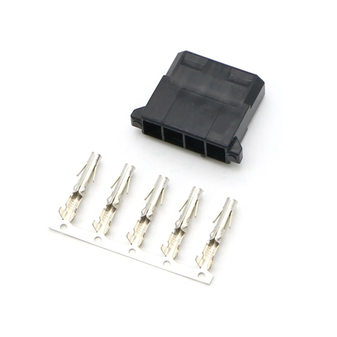 IDE Molex 4Pin conector macho con 5 piezas Terminal Pins. ► Foto 1/1