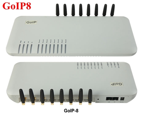 8 chips GSM, VoIP Gateway, GoIP8 VoIP SIP enrutador GSM gateway terminal 8 para IP PBX-promoción de ventas ► Foto 1/4
