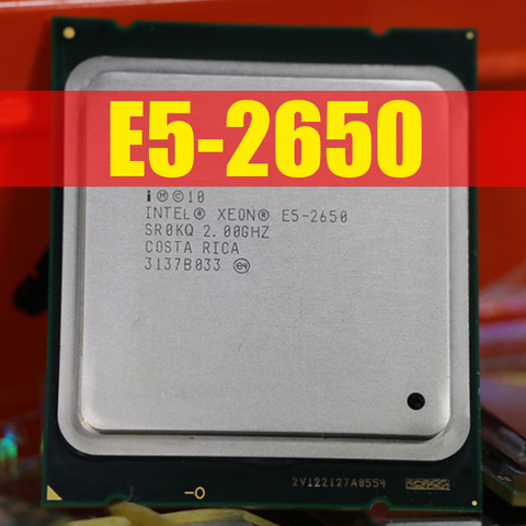 Procesador Intel Xeon E5-2650 C2 SR0KQ 20M caché/2,0/GHz/8,00 GT/s 95W LGA 2011 E5 2650, venta de CPU E5 2670 2660, Envío Gratis ► Foto 1/3