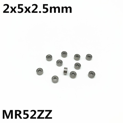 50 Uds MR52ZZ L-520ZZ 2x5x2,5mm rodamiento rígido de bolas rodamientos en miniatura modelo de juguete MR52Z MR52 avanzado de alta calidad ► Foto 1/1