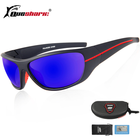 Queshark anti-UV anteojos de sol para pescar polarizados gafas deportivas acampar senderismo ciclismo escalada gafas de gafas ► Foto 1/6