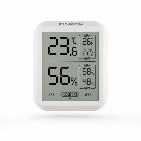 Inkbird-termómetro Digital de alta precisión ITH-20, higrómetro, Monitor de temperatura y humedad, estación meteorológica electrónica para interior ► Foto 1/6